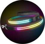 Double Rainbow LED Pet Collar & Leash Combo Set