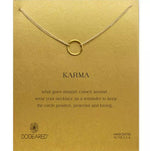 Simple "Karma" Choker Gold Dipped Connected Circle