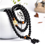 Popular Buddhist Mala Beads with Chinese Zodiac Glow In The Dark Orb