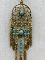 BoHo Handmade Dreamcatcher Necklace - Gold Plated