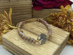 Stunning Handmade Bohemian Rope Wrapped Multi Colored Tree Of Life Bracelet