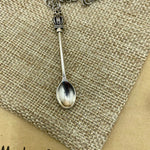 Vintage Classical Tea Spoon With Crown Handle - Silver
